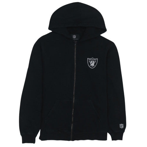 NFL Raiders Men's Black Full Zip Hoodie M Fleece Sportswear