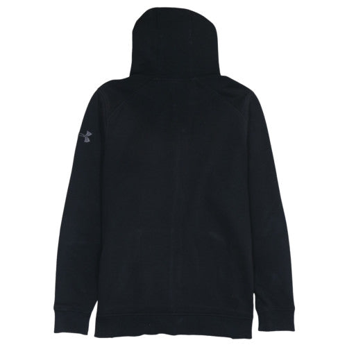 Under Armour Mens Black Full Zip Hoodie Size L Fleece Sweatshirt