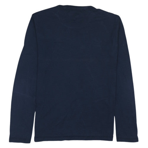 Tommy Jeans Men's Navy Slim Fit Long Sleeve Cotton T-Shirt XL