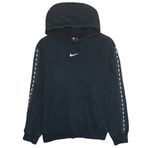 Nike Women's Black Large Pullover Hoodie with Logo Trim
