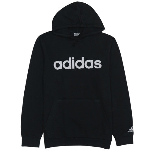 Adidas Men's Black Pullover Hoodie M Graphic Logo Sportswear