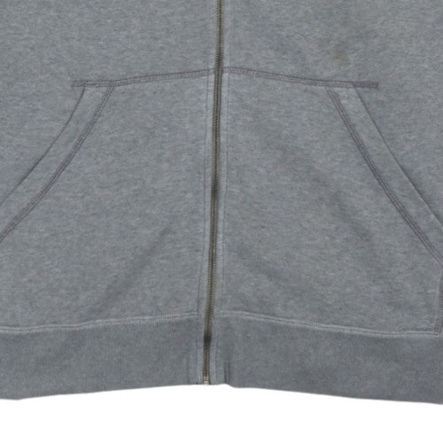 Tommy Hilfiger Mens Grey Full Zip Hoodie XL Classic Jersey Sweatshirt