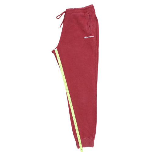 Champion Men Red XL Jogger Fleece Sweatpants Drawstring Waist