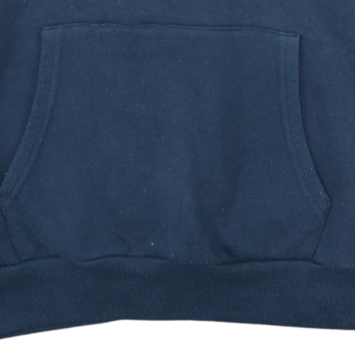 Dickies Men's Blue Pullover Hoodie L Fleece Logo Sweatshirt