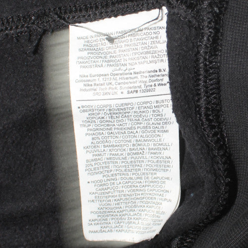 Nike Men's Black L Pullover Hoodie with Logo Graphic