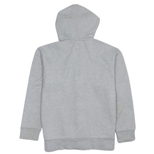 GAP Kids Boys Grey Full Zip Hoodie 10-11 Years Cotton Blend Logo Hooded