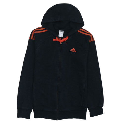adidas Men's Black Full Zip Hoodie S Sports Fleece Jacket
