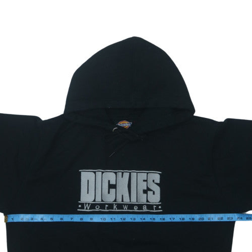Dickies Mens Black Pullover Hoodie Workwear Cotton Blend L