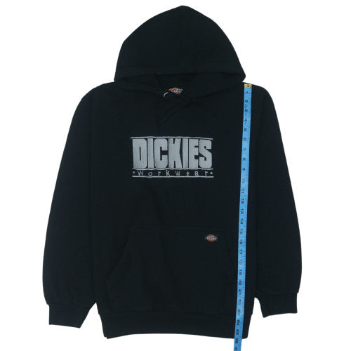 Dickies Mens Black Pullover Hoodie Workwear Cotton Blend L