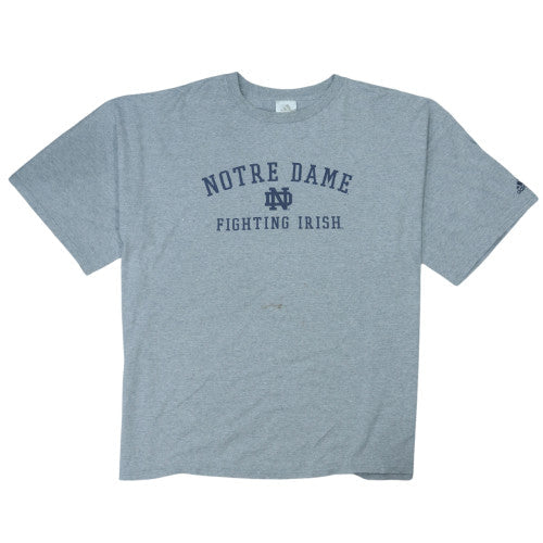 Adidas Women’s Grey Notre Dame 2XL Basic Sports T-Shirt