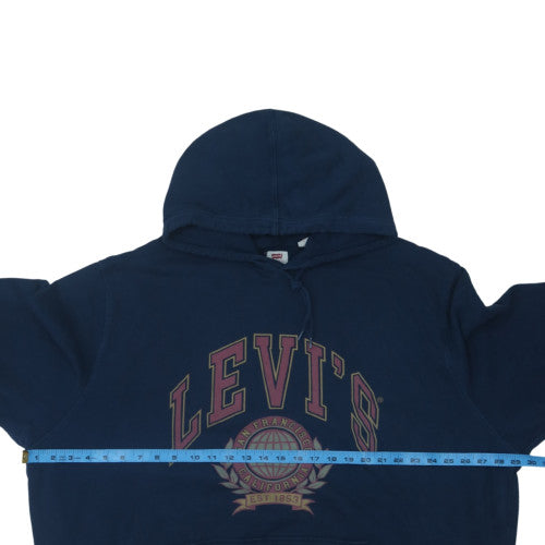 Levi's Men's Blue 3XL Pullover Hoodie Graphic Logo Fleece