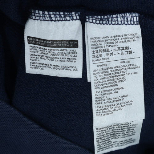 Levi's Men's Blue 3XL Pullover Hoodie Graphic Logo Fleece