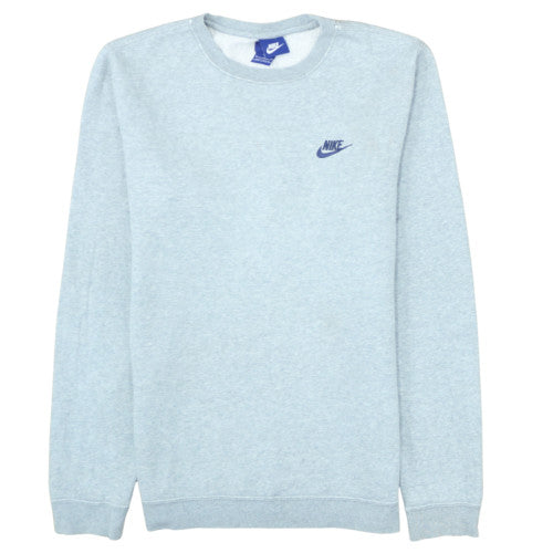 Nike Men's Grey Small Crew Neck Pullover Sweatshirt