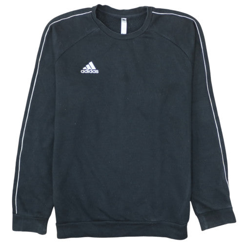 Adidas Men's Black L Pullover Crew Neck Fleece Sweatshirt