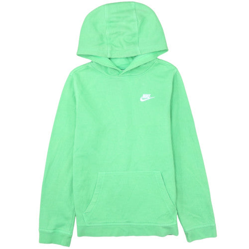 Nike Boys Green XL Pullover Hoodie with Logo and Kangaroo Pocket