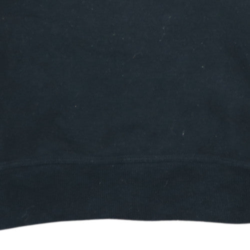Champion Men's Black Small Crew Neck Logo Pullover Sweatshirt