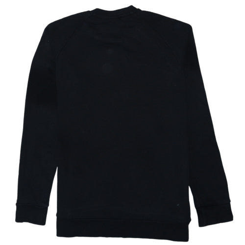 Adidas Mens Black Regular Fit Crew Neck Pullover Sweatshirt S