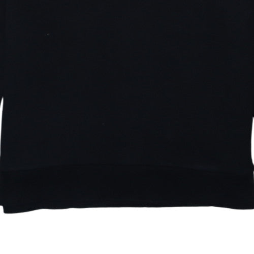 Adidas Mens Black Regular Fit Crew Neck Pullover Sweatshirt S