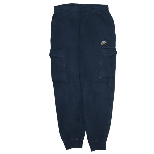 Nike Men's Blue Fleece Jogger Cargo Trousers Size S