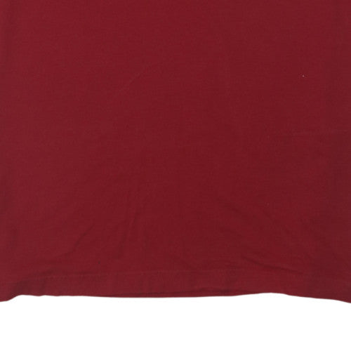 Nautica Men's Red XL NavTech Polo Shirt Short Sleeve Cotton Blend