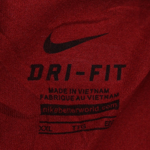 Nike Men's Red Dri-FIT 2XL Sports Crew Neck Short Sleeve T-Shirt