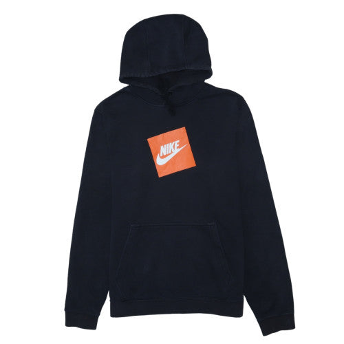 Nike Men's Black Pullover Hoodie M Fleece Logo Sportswear