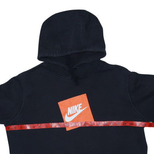 Nike Men's Black Pullover Hoodie M Fleece Logo Sportswear