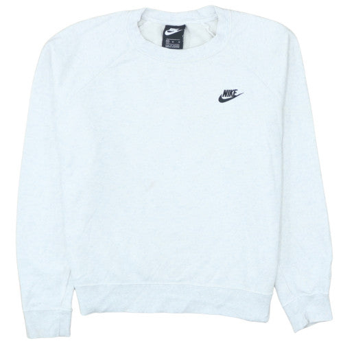 Nike Men's White Crew Neck Pullover Sweatshirt Size M