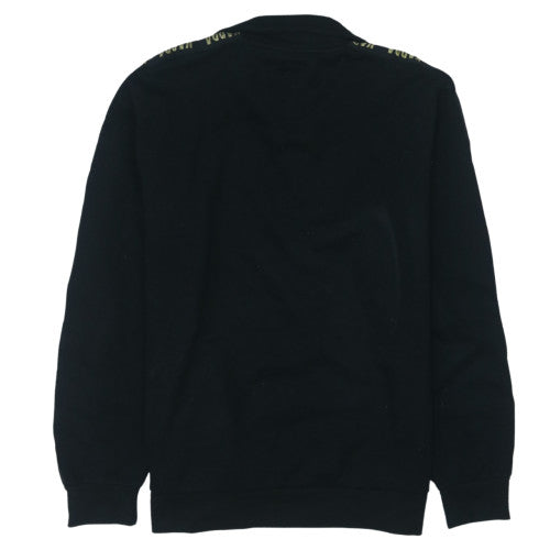 Kappa Womens Black 1/4 Zip Sweatshirt Medium Logo Sports Pullover