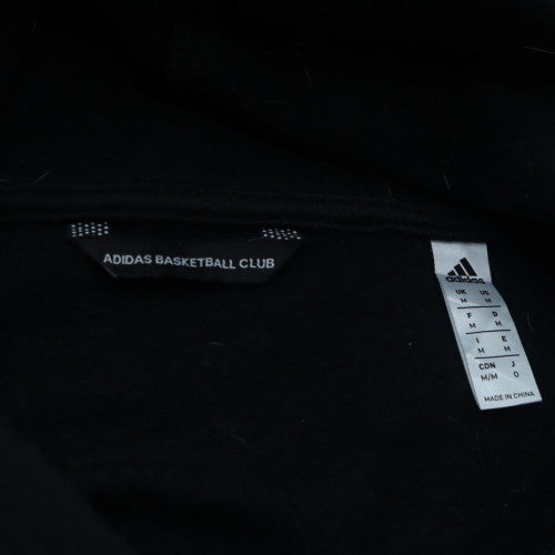 Adidas Women's Black Hoops Pullover Hoodie Size M