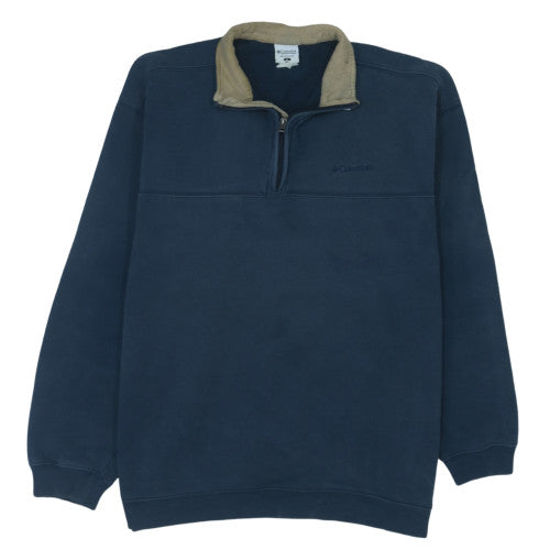 Columbia Men’s Blue XL Fleece 1/4 Zip Pullover Sweatshirt