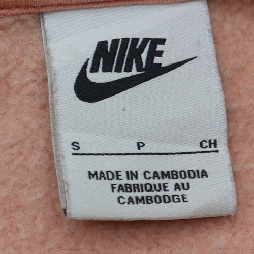 Nike Womens Peach Pullover Hoodie Small Cotton Blend Casual