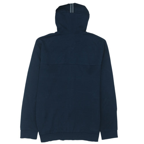 Hugo Boss Men's Blue Full Zip Hoodie XL Logo Cotton Blend