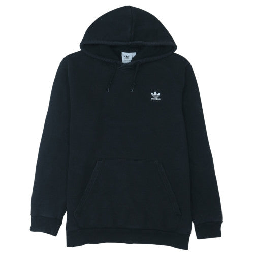 adidas Men Black L Pullover Hoodie Fleece Logo Sportswear