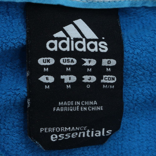 Adidas Men's Blue Full Zip Hoodie Size M Sportswear