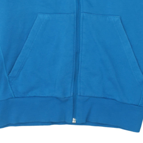 Adidas Men's Blue Full Zip Hoodie Size M Sportswear
