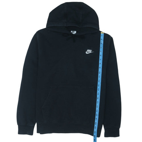 Nike Men's Black Pullover Hoodie M Regular Fit Fleece Sweatshirt