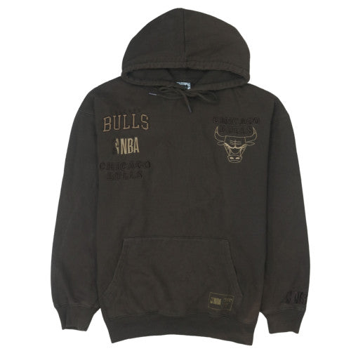 NBA Chicago Bulls Men's Brown Pullover Hoodie Size L Fleece Sweatshirt
