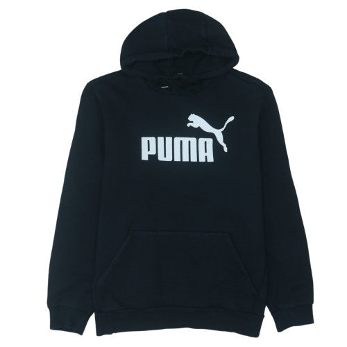 Puma Men's Black Pullover Hoodie M Fleece Graphic Sportswear