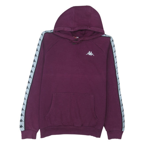 Kappa Women’s Purple Pullover Hoodie Small Logo Tape Detail