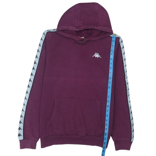 Kappa Women’s Purple Pullover Hoodie Small Logo Tape Detail