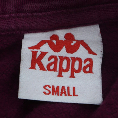 Kappa Women’s Purple Pullover Hoodie Small Logo Tape Detail