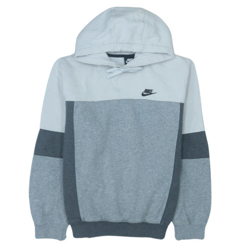 Nike Men's Grey Pullover Hoodie Small Logo Fleece Sweatshirt