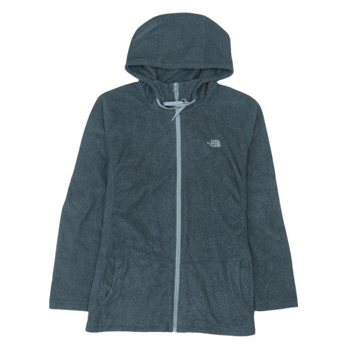 The North Face Unisex Grey Fleece Hooded Full Zip Jacket XL