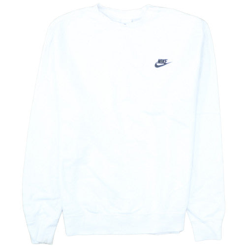 Nike Men's White Pullover Crew Neck Sweatshirt Size M