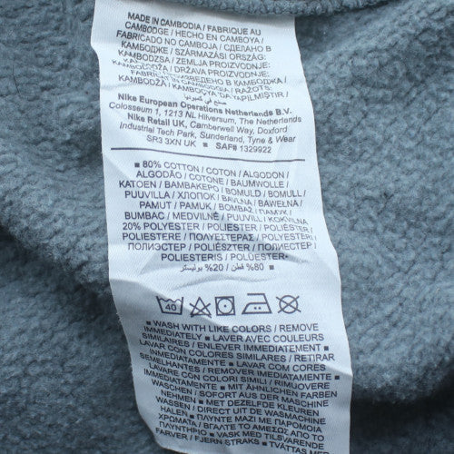 Nike Men's Grey Crew Neck Logo Sweatshirt Size L