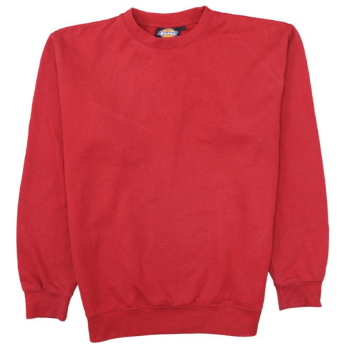 Dickies Men's Red Crew Neck Pullover Sweatshirt Size L