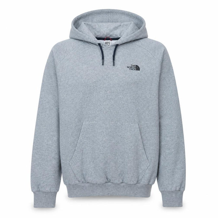 The North Face Womens Grey Pullover Hoodie Size L Cotton Blend