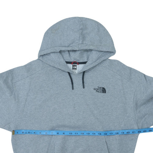 The North Face Womens Grey Pullover Hoodie Size L Cotton Blend
