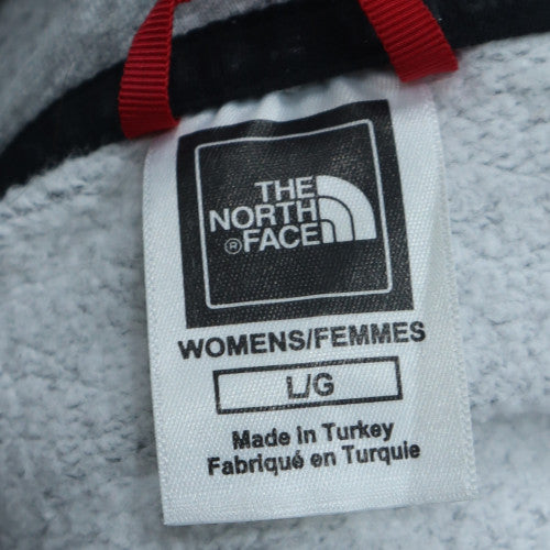 The North Face Womens Grey Pullover Hoodie Size L Cotton Blend